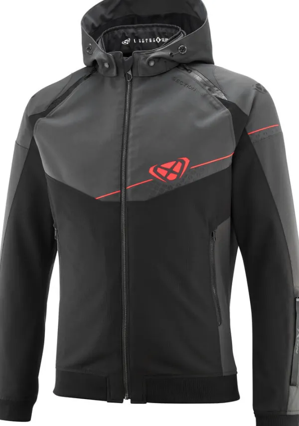 Ixon Motorjassen-ection otorja Back/Anthra/Bright Red 1154