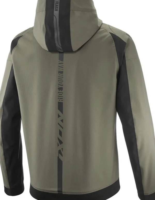 Ixon Motorjassen-ection otorja Khaki/Back 8010
