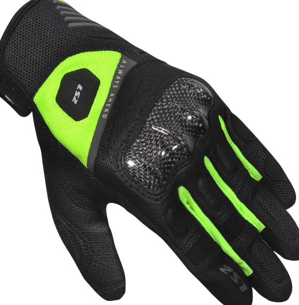 LS2 Motorhandschoenen-Ato an Gove Back H-V Yeow