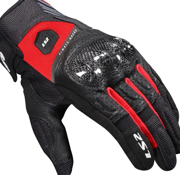 LS2 Motorhandschoenen-Ato an Gove Back Red