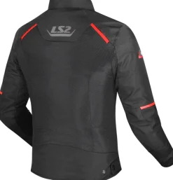 LS2 Motorjassen-Breeze an otorja Back Red