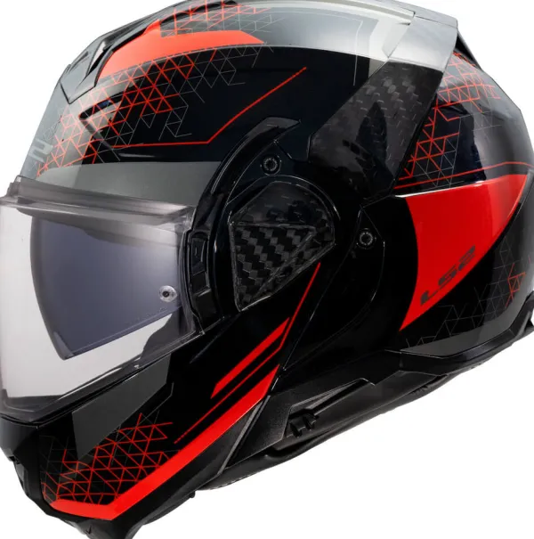 LS2 Systeemhelmen|Helmen Met Zonnevizier-FF910 Advant II Atra Red