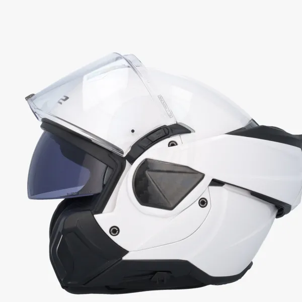 LS2 Systeemhelmen|Helmen Met Zonnevizier-FF910 Advant II oid White