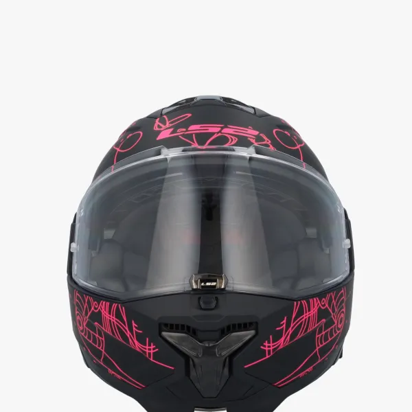 LS2 Systeemhelmen|Helmen Met Zonnevizier-FF910 Advant II ophia Back Pink