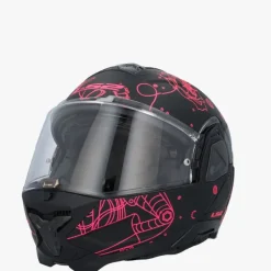 LS2 Systeemhelmen|Helmen Met Zonnevizier-FF910 Advant II ophia Back Pink