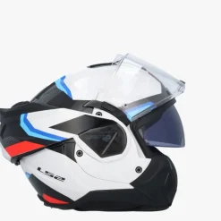 LS2 Systeemhelmen|Helmen Met Zonnevizier-FF910 Advant II Tripe White Bue Red