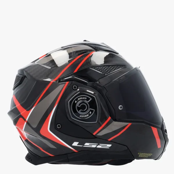 LS2 Systeemhelmen|Helmen Met Zonnevizier-FF901 Advant X Carbon Future Ii Red