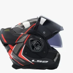 LS2 Systeemhelmen|Helmen Met Zonnevizier-FF901 Advant X Carbon Future Ii Red