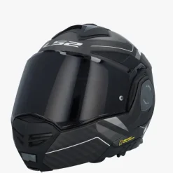 LS2 Systeemhelmen|Helmen Met Zonnevizier-FF901 Advant X Carbon Horizon iver Grey