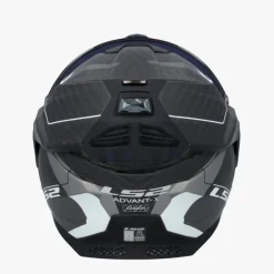 LS2 Systeemhelmen|Helmen Met Zonnevizier-FF901 Advant X Carbon Horizon iver Grey