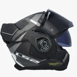 LS2 Systeemhelmen|Helmen Met Zonnevizier-FF901 Advant X Carbon Horizon iver Grey