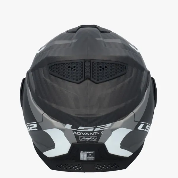 LS2 Systeemhelmen|Helmen Met Zonnevizier-FF901 Advant X Carbon Horizon iver Grey
