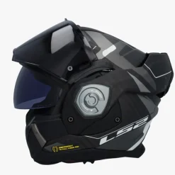 LS2 Systeemhelmen|Helmen Met Zonnevizier-FF901 Advant X Carbon Horizon iver Grey