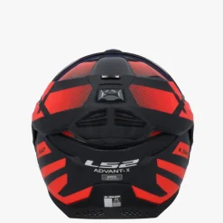 LS2 Systeemhelmen|Helmen Met Zonnevizier-FF901 Advant X Nova Back Red-06