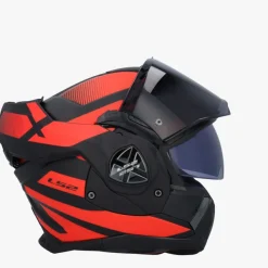 LS2 Systeemhelmen|Helmen Met Zonnevizier-FF901 Advant X Nova Back Red-06