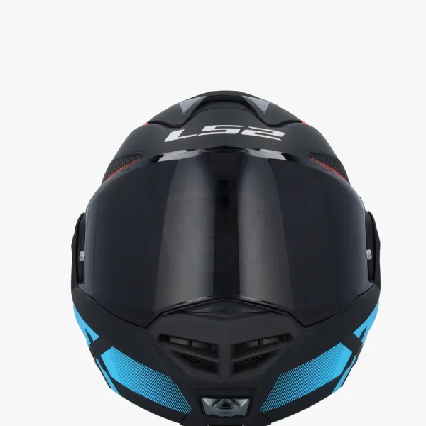 LS2 Systeemhelmen|Helmen Met Zonnevizier-FF901 Advant X Nova Back Red Bue-06
