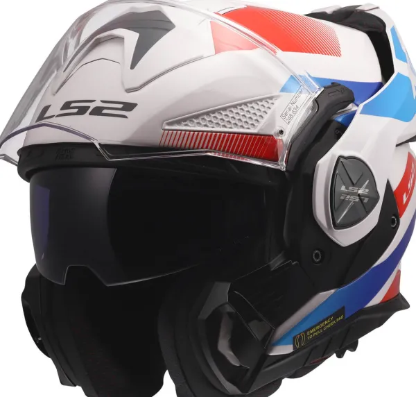 LS2 Systeemhelmen|Helmen Met Zonnevizier-FF901 Advant X Nova White Bue Red-06