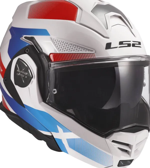 LS2 Systeemhelmen|Helmen Met Zonnevizier-FF901 Advant X Nova White Bue Red-06