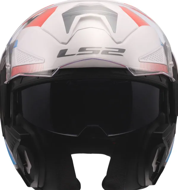 LS2 Systeemhelmen|Helmen Met Zonnevizier-FF901 Advant X Nova White Bue Red-06