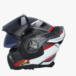 LS2 Systeemhelmen|Helmen Met Zonnevizier-FF901 Advant X pectru Back White Red 06