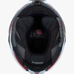LS2 Systeemhelmen|Helmen Met Zonnevizier-FF901 Advant X pectru Back White Red 06