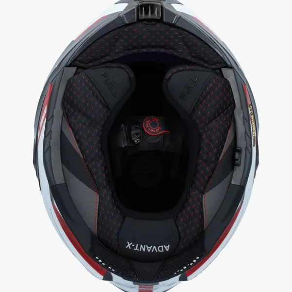LS2 Systeemhelmen|Helmen Met Zonnevizier-FF901 Advant X pectru Back White Red 06