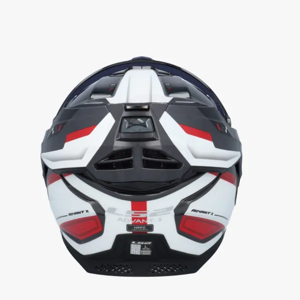 LS2 Systeemhelmen|Helmen Met Zonnevizier-FF901 Advant X pectru Back White Red 06