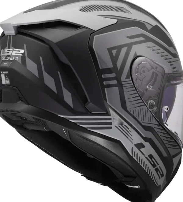 LS2 Integraalhelmen|Race Helmen-FF817 Chaenger II Dravix Grey