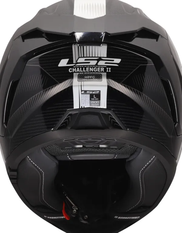 LS2 Integraalhelmen|Race Helmen-FF817 Chaenger II Nitro Back Grey
