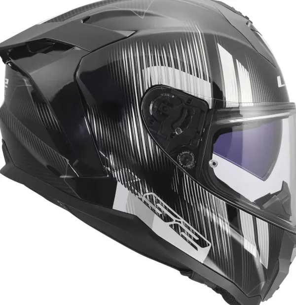 LS2 Integraalhelmen|Race Helmen-FF817 Chaenger II Nitro Back Grey