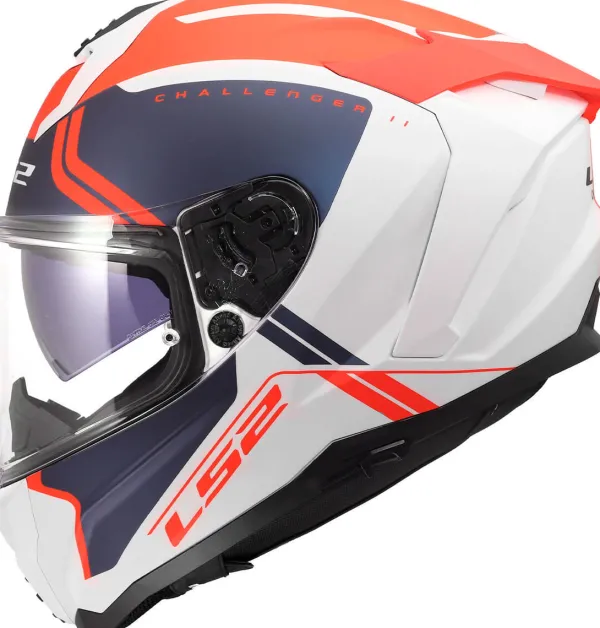 LS2 Integraalhelmen|Race Helmen-FF817 Chaenger II Titan White Bue Red