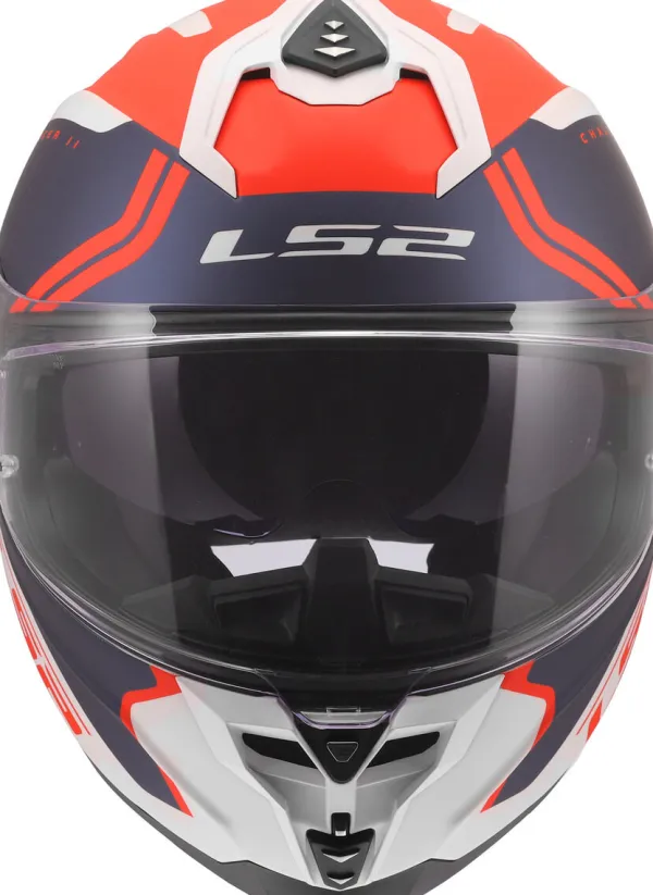 LS2 Integraalhelmen|Race Helmen-FF817 Chaenger II Titan White Bue Red