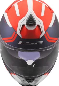 LS2 Integraalhelmen|Race Helmen-FF817 Chaenger II Titan White Bue Red