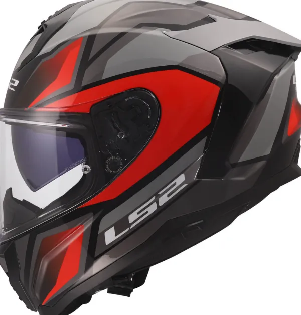 LS2 Integraalhelmen|Race Helmen-FF817 Chaenger II Viper Grey Red