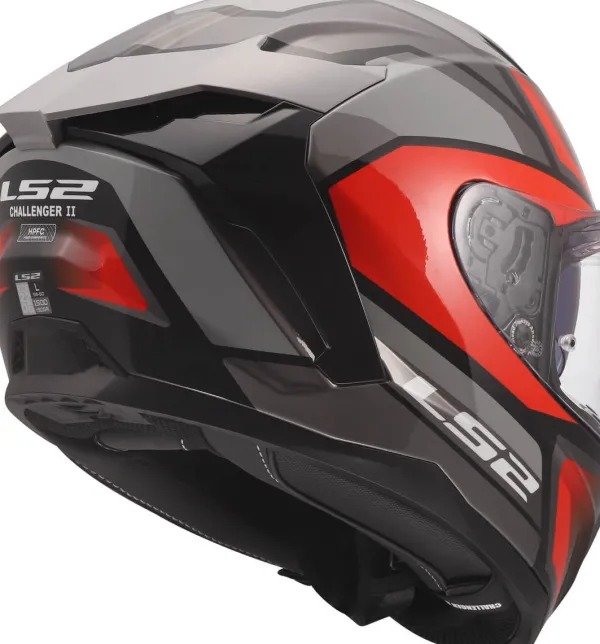 LS2 Integraalhelmen|Race Helmen-FF817 Chaenger II Viper Grey Red
