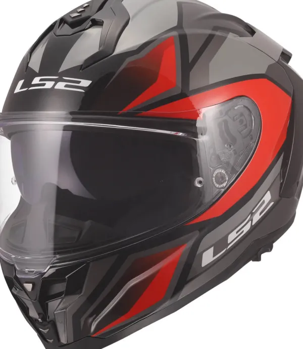 LS2 Integraalhelmen|Race Helmen-FF817 Chaenger II Viper Grey Red