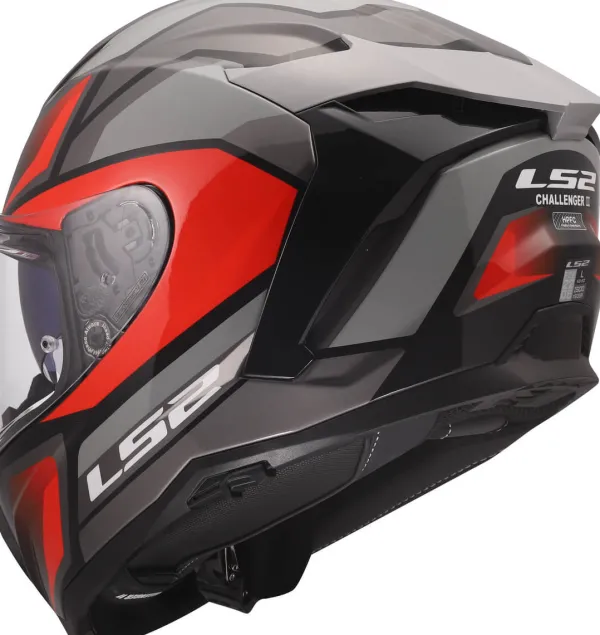 LS2 Integraalhelmen|Race Helmen-FF817 Chaenger II Viper Grey Red