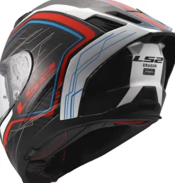 LS2 Integraalhelmen|Race Helmen-FF807 Dragon ubic White Bue Red