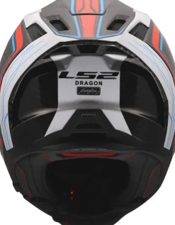 LS2 Integraalhelmen|Race Helmen-FF807 Dragon ubic White Bue Red