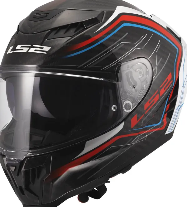 LS2 Integraalhelmen|Race Helmen-FF807 Dragon ubic White Bue Red