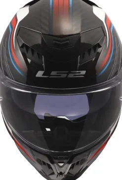 LS2 Integraalhelmen|Race Helmen-FF807 Dragon ubic White Bue Red