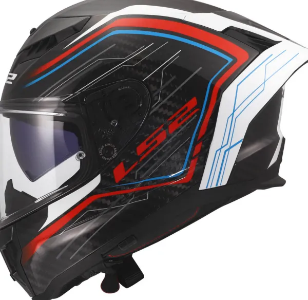 LS2 Integraalhelmen|Race Helmen-FF807 Dragon ubic White Bue Red