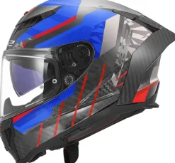 LS2 Integraalhelmen|Race Helmen-FF807 Dragon Trax Bue Red
