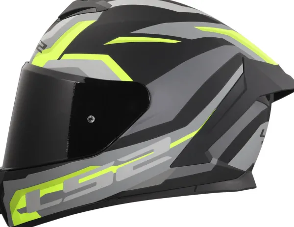 LS2 Integraalhelmen-FF820 Rapid III Hyper Back H-V Yeow