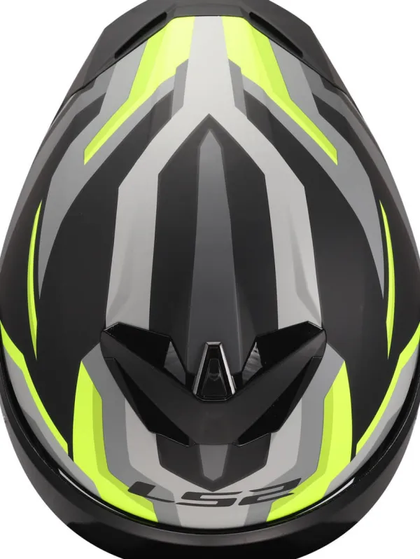 LS2 Integraalhelmen-FF820 Rapid III Hyper Back H-V Yeow