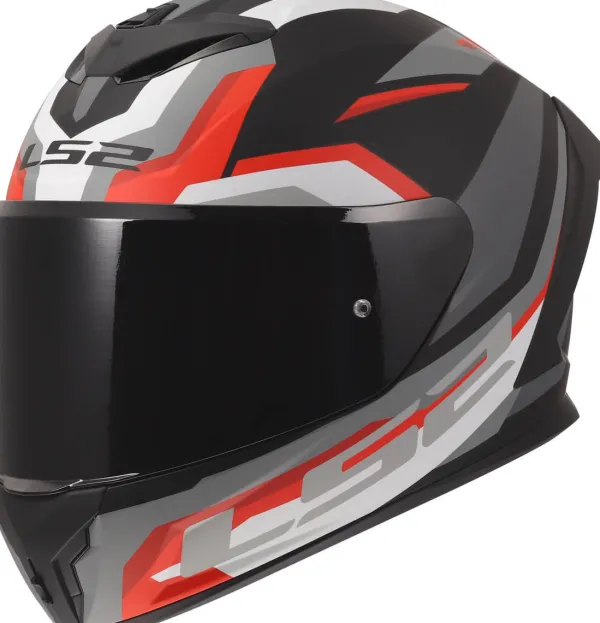 LS2 Integraalhelmen-FF820 Rapid III Hyper Back Red