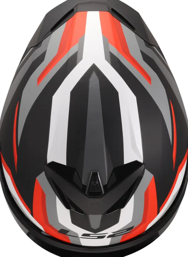 LS2 Integraalhelmen-FF820 Rapid III Hyper Back Red