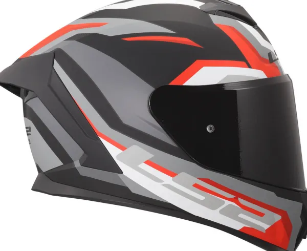 LS2 Integraalhelmen-FF820 Rapid III Hyper Back Red