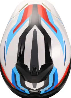 LS2 Integraalhelmen-FF820 Rapid III Hyper White Bue Red