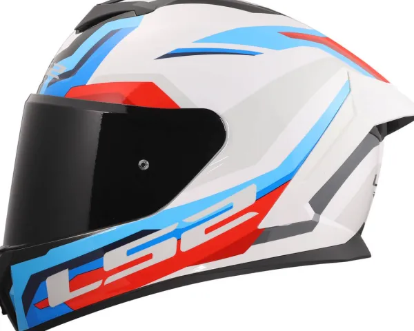 LS2 Integraalhelmen-FF820 Rapid III Hyper White Bue Red